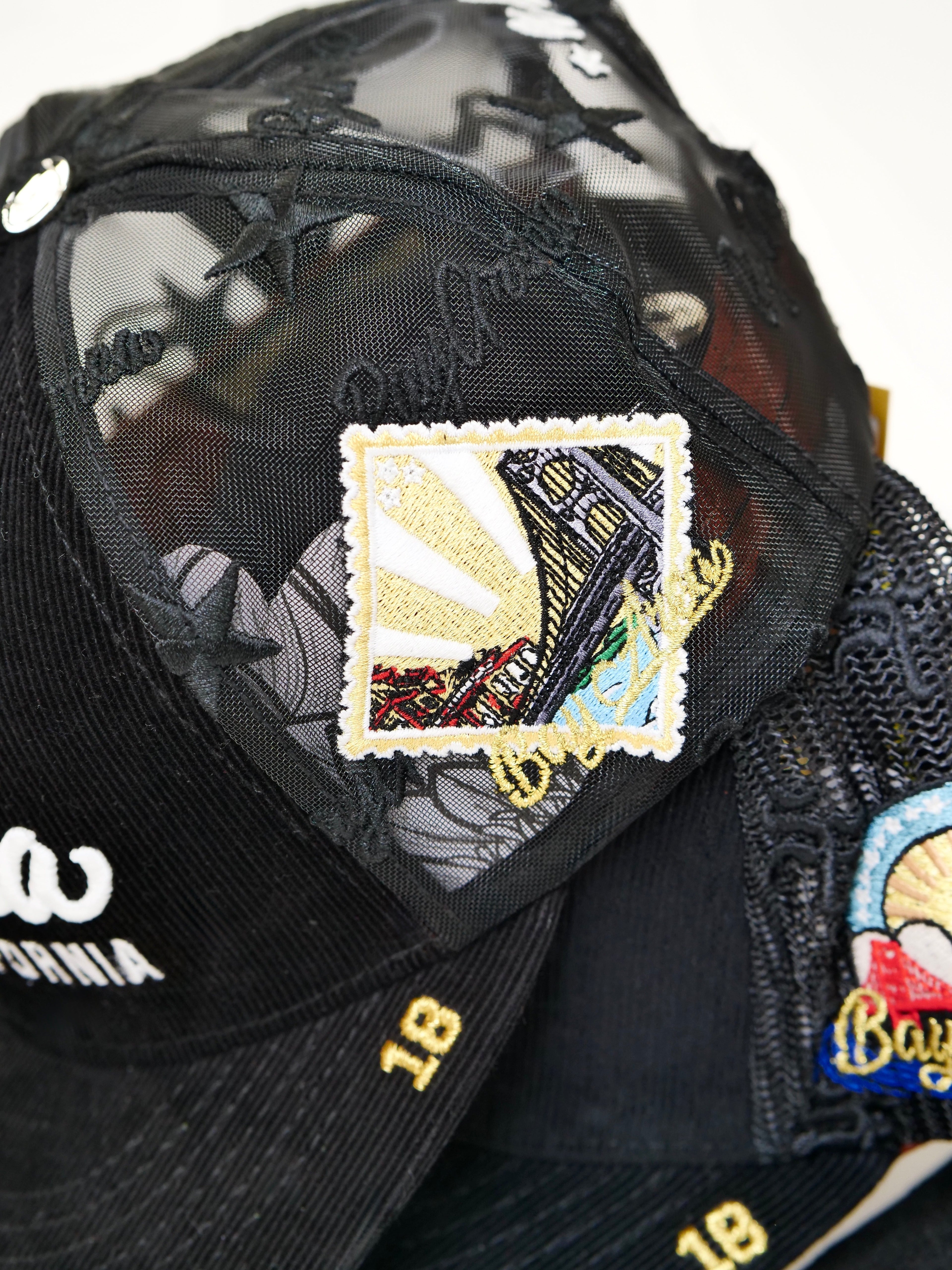 OG BA: From the Bay to the World Trucker (Black Corduroy/Mesh)