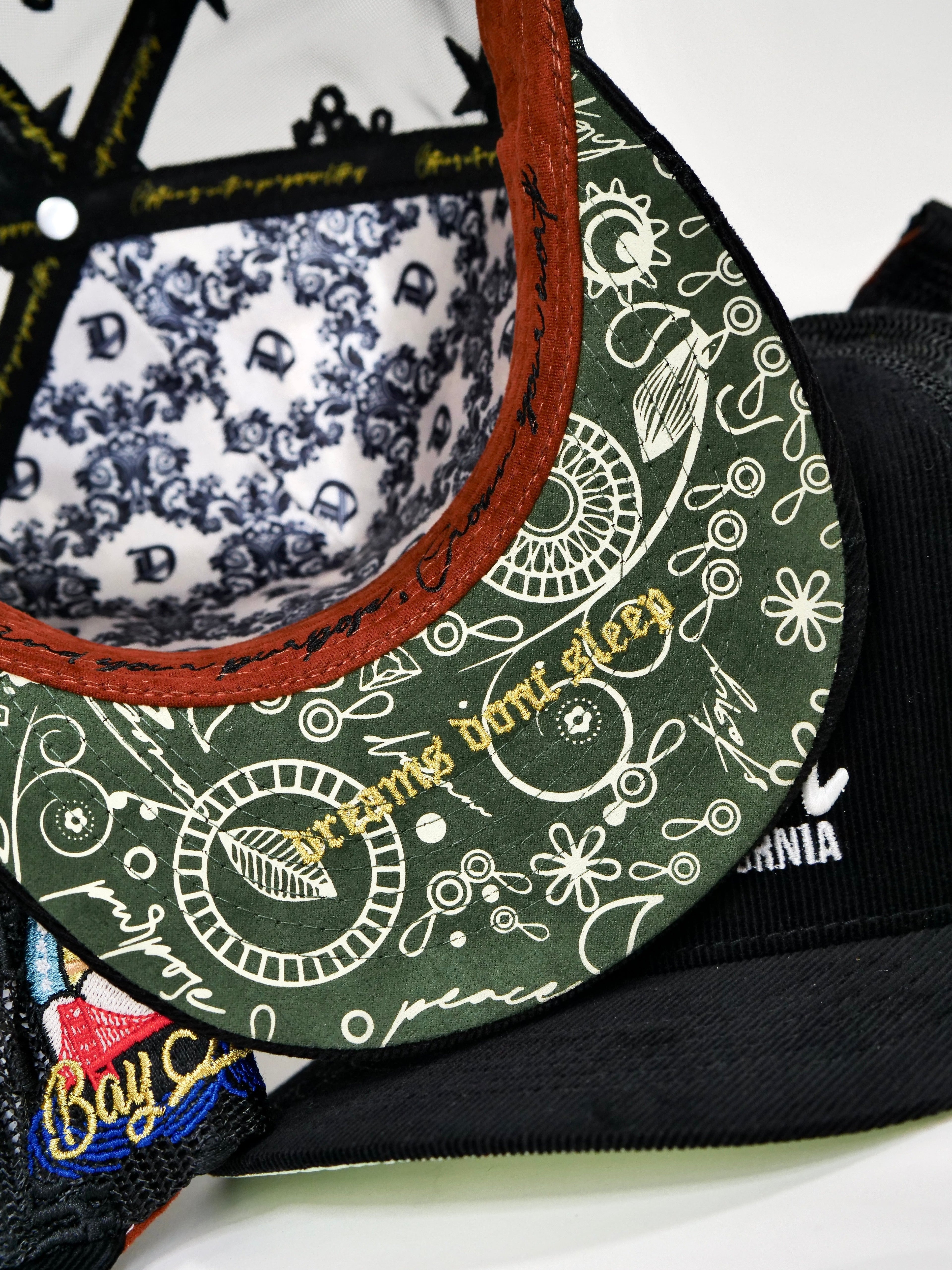 OG BA: From the Bay to the World Trucker (Black Corduroy/Mesh)