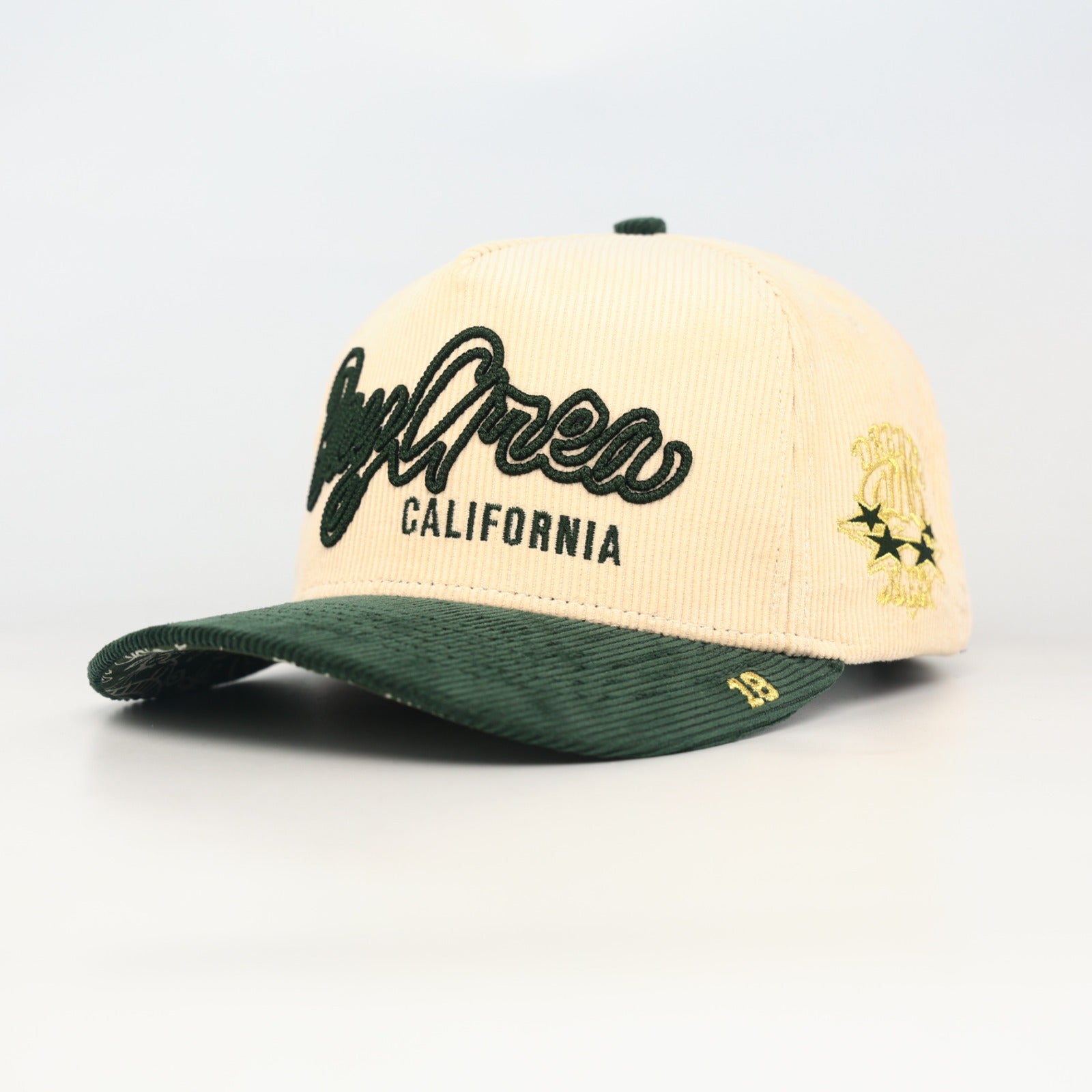 OG BA: From the Bay to the World Snapback (Cream/Green)